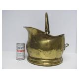 Large Old Vintage Brass Pail w/Handle