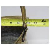 Large Old Vintage Brass Pail w/Handle