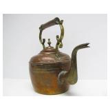 Ornate Antique Copper Tea/Coffee Kettle