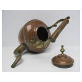 Ornate Antique Copper Tea/Coffee Kettle