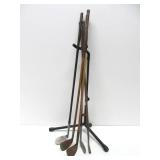 Nice Lot of Antique Wood Shaft Golf Clubs