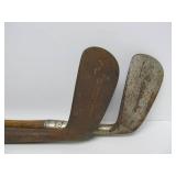 Nice Lot of Antique Wood Shaft Golf Clubs