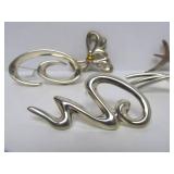 Group of New Unworn Sterling Silver Brooches / Jewelry #11