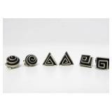 Group of New Unworn Sterling Silver Earring Sets / Jewelry #16