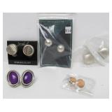 Group of New Unworn Sterling Silver Earring Sets / Jewelry #19