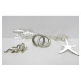 Group of New Unworn Sterling Silver Brooches / Jewelry #25