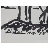 Excellent Vintage Framed PICASSO Print - "Don Quixote"