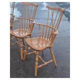 Set of 4 Quality Vintage S. BENT BROS Windsor Dining Chairs