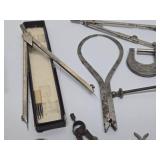 Lot of Assorted Antique Gauges Tools etc