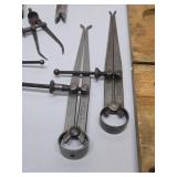 Lot of Assorted Antique Gauges Tools etc