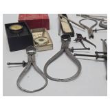 Lot of Assorted Antique Gauges Tools etc