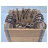 Large Lot of Vintage Iron Horseshoes