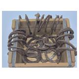 Large Lot of Vintage Iron Horseshoes