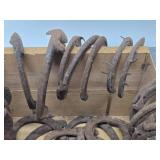 Large Lot of Vintage Iron Horseshoes
