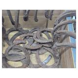 Large Lot of Vintage Iron Horseshoes