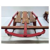 3 Vintage Wooden Snow Sleds