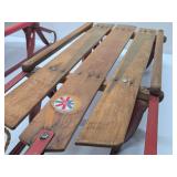3 Vintage Wooden Snow Sleds