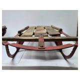 3 Vintage Wooden Snow Sleds