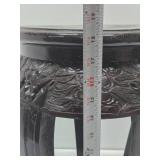 Vintage Carved Wood Oriental Pedestal Stand