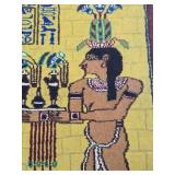 Small Vintage Rug w/Egyptian Motif