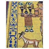 Small Vintage Rug w/Egyptian Motif