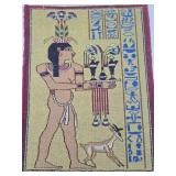 Small Vintage Rug w/Egyptian Motif