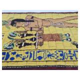 Small Vintage Rug w/Egyptian Motif
