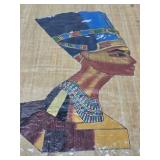 Group of Vintage Handpainted Egyptian Artwork on Papyrus