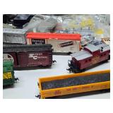 Large Lot of HO Train Cars & Accessories