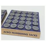Nice Group of Vintage Window Number Tacks Markers etc