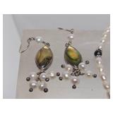 Nice Collection of Sterling Silver & Freshwater Pearl Jewelry