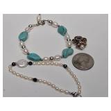 Nice Collection of Sterling Silver & Freshwater Pearl Jewelry