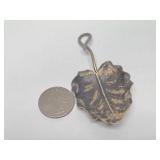 Large Signed Vintage Sterling Silver Leaf Spoon by George W. Shiebler & Co