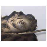 Large Signed Vintage Sterling Silver Leaf Spoon by George W. Shiebler & Co