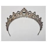 Good Quality Vintage Blue Rhinestone Tiara