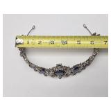 Good Quality Vintage Blue Rhinestone Tiara
