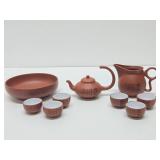 Very Nice Vintage Chinese Yizing Zisha Tea Service Set