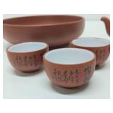 Very Nice Vintage Chinese Yizing Zisha Tea Service Set