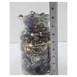 Large Vase Full of Assorted Costume Jewelry #1
