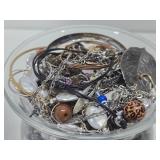 Large Vase Full of Assorted Costume Jewelry #1