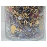 Large Vase Full of Assorted Costume Jewelry #1