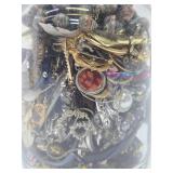 Large Vase Full of Assorted Costume Jewelry #1