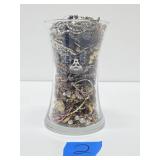 Large Vase Full of Assorted Costume Jewelry #2