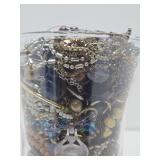 Large Vase Full of Assorted Costume Jewelry #2