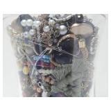 Large Vase Full of Assorted Costume Jewelry #2
