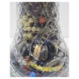 Large Vase Full of Assorted Costume Jewelry #3