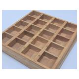 3 Vintage Wood Numbered Postage Stamp Holders