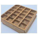 3 Vintage Wood Numbered Postage Stamp Holders