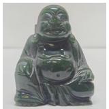 Vintage Carved Jade Happy Buddha Figure