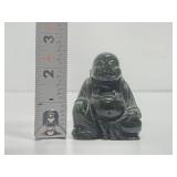 Vintage Carved Jade Happy Buddha Figure